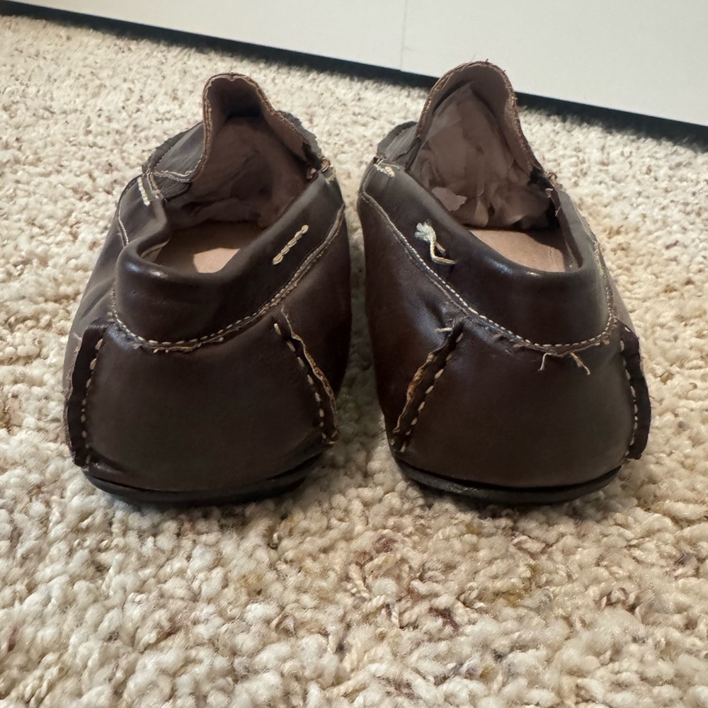Steve Madden Dark Brown Leather Loafers - Picture 2 of 6